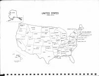 United States Map, Clay County 1970